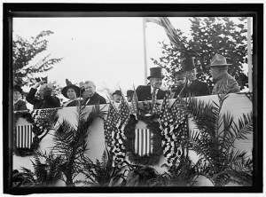 President Woodrow Wilson was the height of fashion in his silk top hat