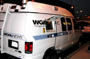 This is a photo of the WGN News Satellite truck