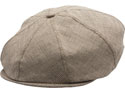 New York Linen Plaid Gatsby Cap