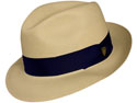 Dobbs Center Dent Shantung Straw Fedora