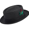 Flicker Pork Pie Straw Hat