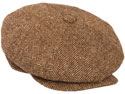 Wool Herringbone Newsboy Cap