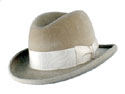 Dobbs Velour Homburg Hat