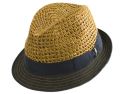 Borsalino Viscose Straw Fedora Hat