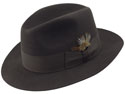 Beaver Brand Center Dent Fedora Hat - Special Charbrown