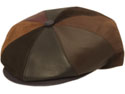 Stefeno Randy Leather Newsboy Cap