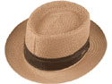 Dobbs Bishop Pork Pie Straw Hat