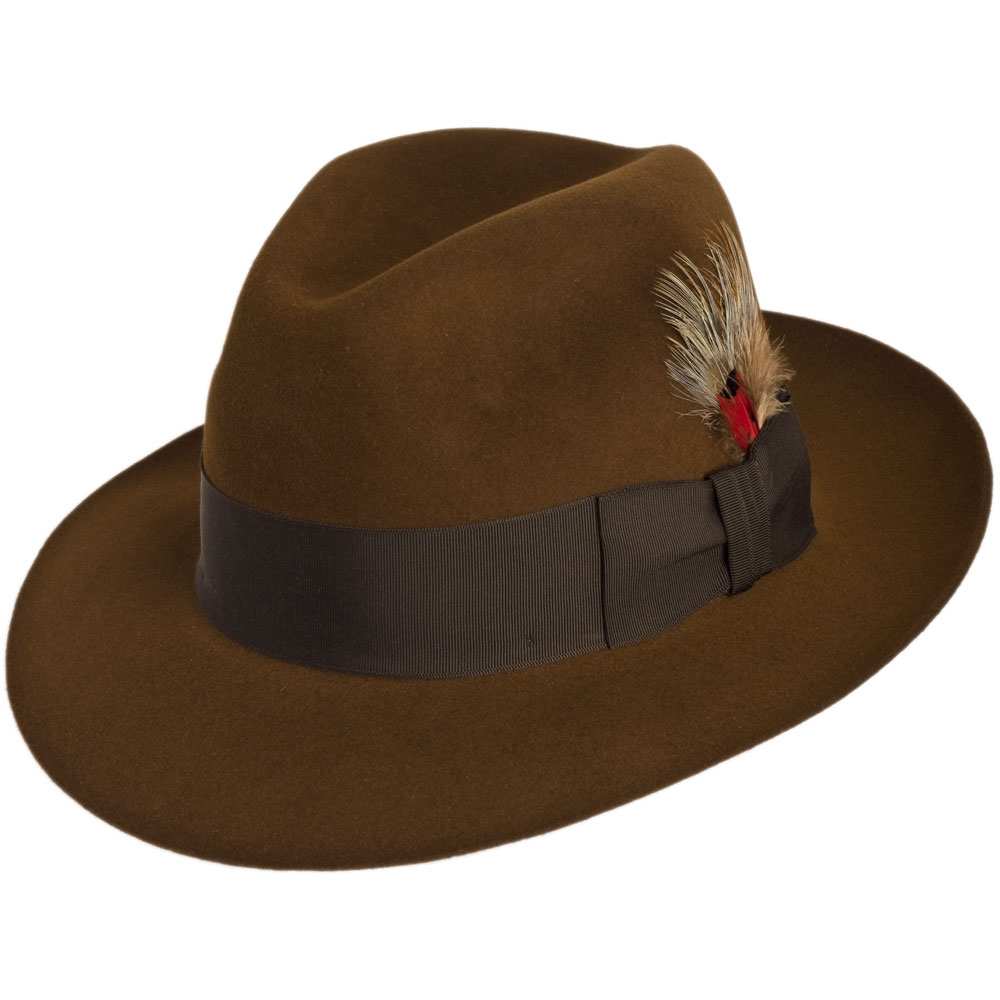 Stetson Temple Fur Felt Fedora Hat