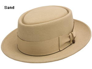 Beaver Brand Pork Pie Hat - Sand