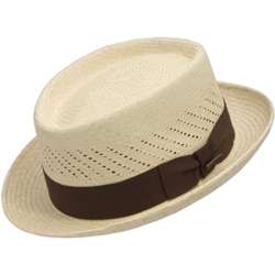 Bigalli Casino FC Pork Pie Panama Straw Hat