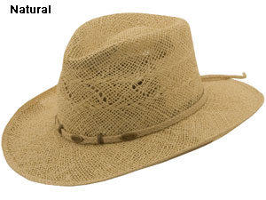 Stetson Flat Iron Straw Western Hat