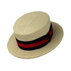Italian Straw Boater Hat