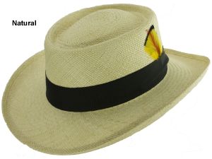 Ozark Panama Straw Gambler Hat