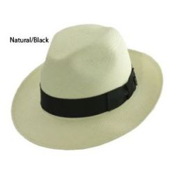 Bailey Carnegie Panama Straw Fedora Hat