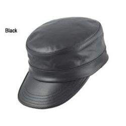 Capas Leather Military Cap