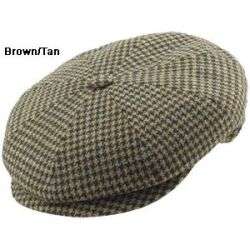 Borsalino Doria Check Newsboy Cap