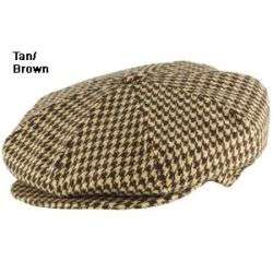 Capas Houndstooth Newsboy Cap