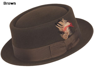 Stefeno Fur Felt Pork Pie Hat