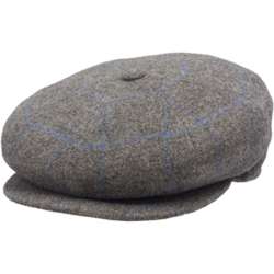 Borsalino Doria Plaid Newsboy Cap