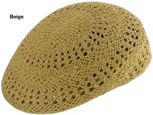 Vented Straw Ascot Cap