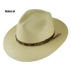 Bailey Cutler Panama Straw Fedora Hat