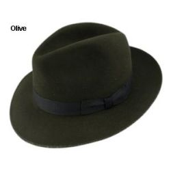 Bailey Como II Fedora Hat - Olive