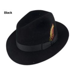 Bailey Madison Fedora Hat - Black