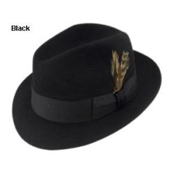 Bailey Carson Fedora Hat -  Black