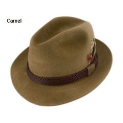 Bailey Gentry Fedora Hat - Camel