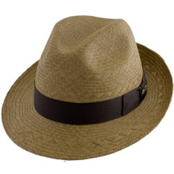 Monterrey Americano Panama Straw Fedora Hat