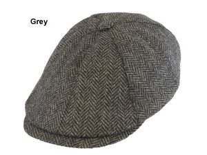 Borsalino Herringbone Duckbill Cap