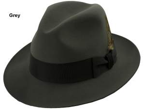 Churchill Cagney Fedora Hat - Black