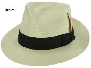 Stefeno Scot T Straw Fedora Hat