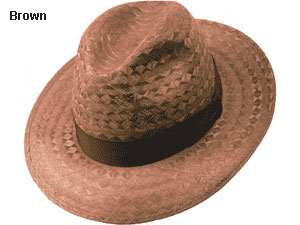 Baku Italian Straw Fedora Hat
